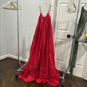 Elegant Red Maxi Dress